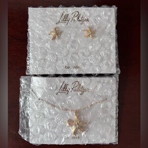 Lilly Pulitzer Starfish Earrings and Necklace